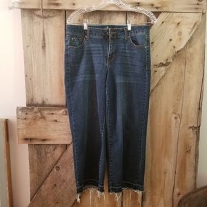 One 5 one capri wide leg jeans